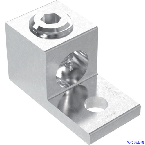■PANDUIT アルミ製メカニカルコネクター 1穴シングルバレル 電線サイズAWG6－350kcmil LAMA350－38－QY LAMA35038QY(1660212)[送料別途お見積り][法人限定][掲外取寄]