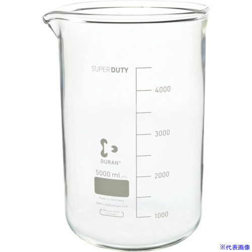 ■SIBATA スーパー肉厚ビーカー 5000mL 0100605000(1661469)[送料別途お見積り][法人限定][掲外取寄]｜セミプロＤＩＹ店ファースト