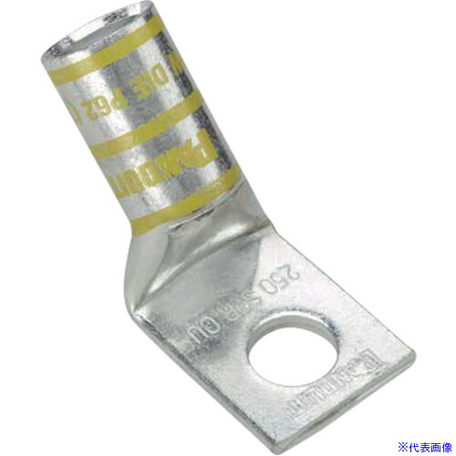 ■PANDUIT 銅製圧縮端子 1穴 電線サイズ AWG1/0 バレル角度 45度 取付穴サイズ 104mm LCA1/0－38H－X LCA1038HX(1665122)×2[送料別途お見積り][法人限定][掲外取寄]