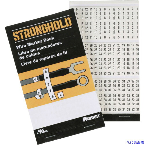 ■PANDUIT マーカーブック ポケットサイズ 印字済み ビニルクロス 耐油性 耐摩耗性 10色 表示文字空欄 10ページ/冊 PCMB-10 PCMB10(1680812)&times;10[送料別途見積り][法人・事業所限定][掲外取寄]｜セミプロＤＩＹ店ファースト