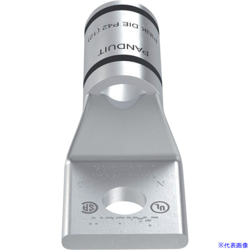 ■PANDUIT 銅製圧縮端子 1穴 電線サイズ AWG1/0 取付穴サイズ 69mm LCA1/0－14－X LCA1014X(1683935)×4[送料別途お見積り][法人限定][掲外取寄]