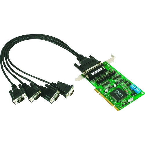■MOXA 4ポートRS－422/485 ユニバーサルPCIポート DB9接続ケーブル付 CP134UDB9M(1685188)
