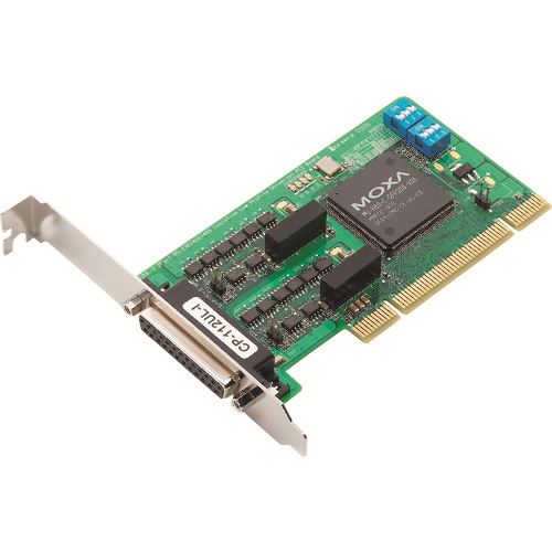 ■MOXA 2ポートRS－232C/422/485 ロープロファイル ユニバーサルPCIボード 光絶縁保護 DB9接続ケーブル付 CP112ULIDB9M(1685454)[送料別途お見積り][法人限定][掲外取寄]