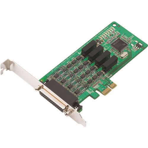 ■MOXA 4ポートRS&minus;232C/422/485 ロープロファイル ユニバーサルPCIポート DB25接続ケーブル付 CP114ULDB25M(1688232)[送料別途お見積り][法人限定][掲外取寄]｜セミプロＤＩＹ店ファースト