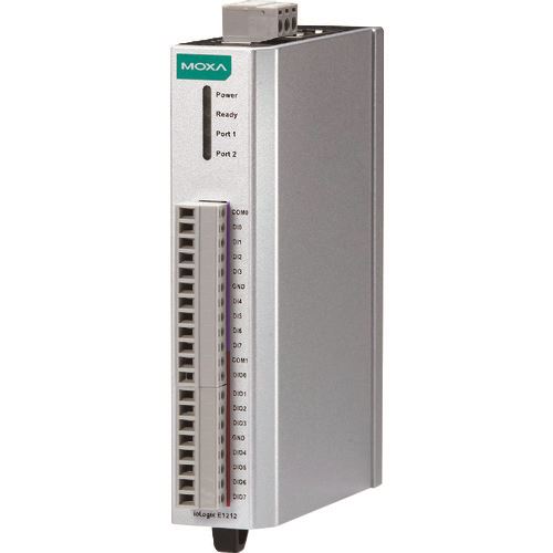 ■MOXA AO&times;4 イーサネットリモートI/O (2ポートイーサネットスイッチ付) ワイド温度モデル IOLOGIKE1241T(1688286)[送料別途お見積り][法人限定][掲外取寄]｜セミプロＤＩＹ店ファースト