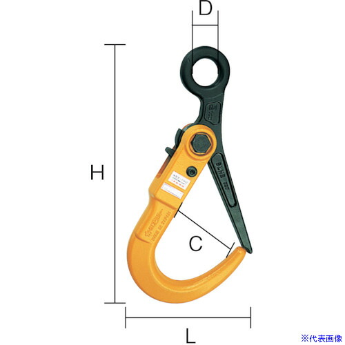 ■スーパー スーパーロックフック 容量:1ton 全長:298mm SLH1N(1760726)|セミプロDIY店ファースト