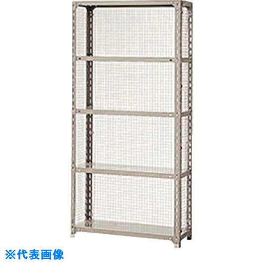 ■NAIKI G型金網付棚 W1515&times;D465&times;H2100 RLG7555(1766519)[送料別途お見積り][法人限定][外直送]｜セミプロＤＩＹ店ファースト