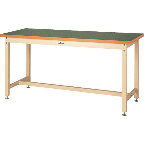 ■ヤマテック 重量作業台 ワークテーブル スーパータイプ 塩ビシート天板 W1800&times;D750&times;H900mm グリーン/ヤマテックアイボリー SSRH1875GI(1779931)[法人限定][外直送元]｜セミプロＤＩＹ店ファースト