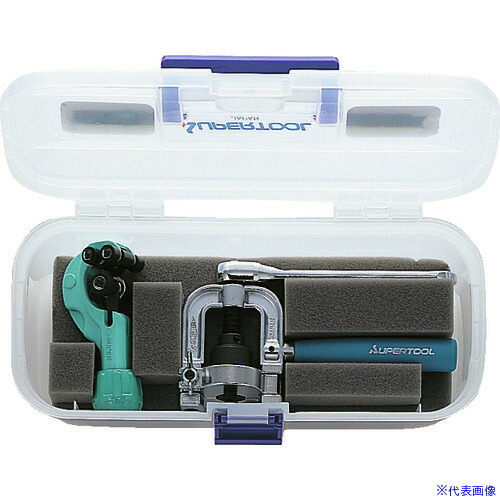 ■スーパー ラチェットハンドルフレキ管ツバ出し・カッター工具セット THS406R(1781235)
