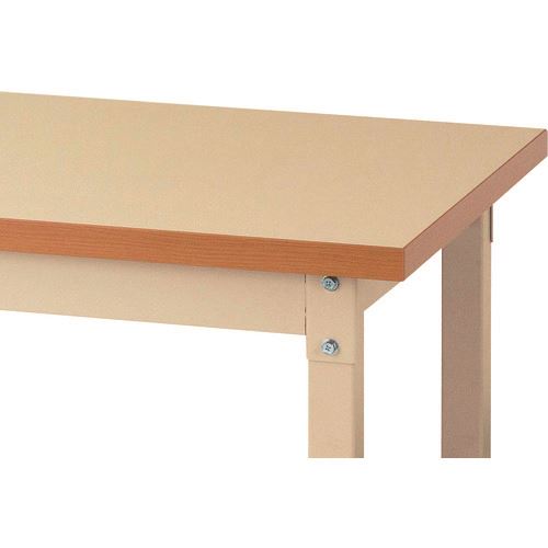■ヤマテック 重量作業台 ワークテーブル スーパータイプ 半面棚板付 W1800&times;D750&times;H900mm ヤマテックアイボリー色 SSMH1875TII(1781467)[法人限定][外直送元]｜セミプロＤＩＹ店ファースト