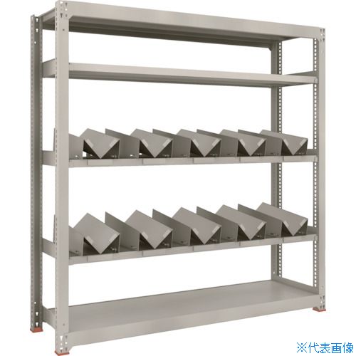 ■TRUSCO 一斗缶ラック スチールラック M3型中量棚 W1800×D471×H1800 5段 単体 缶受×10付 M36655KU10(1833792)|セミプロDIY店ファースト