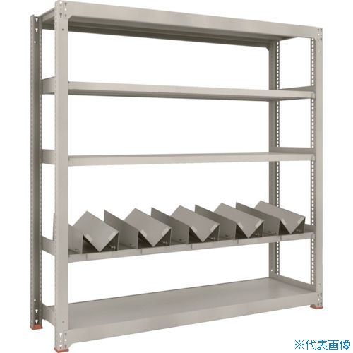 ■TRUSCO 一斗缶ラック スチールラック M3型中量棚 W1800×D471×H1800 5段 単体 缶受×5付 M36655KU5(1833794)