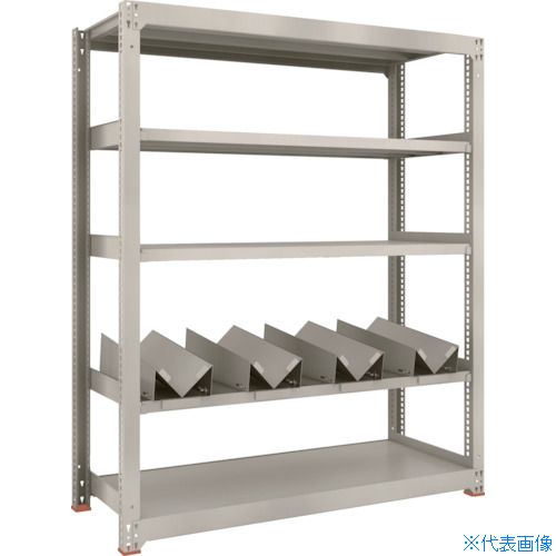 ■TRUSCO 一斗缶ラック スチールラック M3型中量棚 W1500×D571×H1800 5段 単体 缶受×4付 M36565KU4(1833804) 42,174円