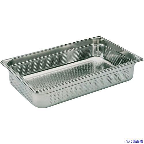 ■TKG ブウジャー ステンレス 穴明きホテルパン 7434.15 1/2&times;150mm AHT4712(1868786)[送料別途お見積り][法人限定][掲外取寄]｜セミプロＤＩＹ店ファースト