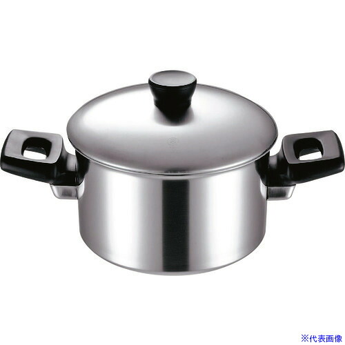 ■TKG KOINU エルム IH 3層鋼 両手鍋 24cm AEL0303(1873357)[送料別途お見積り][法人限定][掲外取寄]