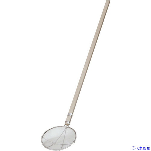 ■TKG TS ステンレス木柄給食用すくい網 丸型 24cm 細目(14メッシュ) ASK20241(1886499)[送料別途お見積り][法人限定][掲外取寄]