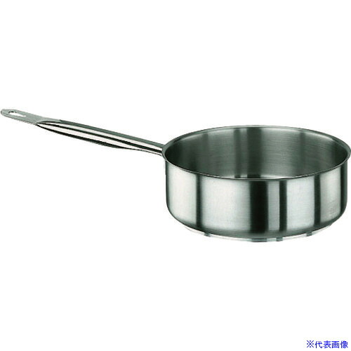 ■TKG パデルノ 18-10片手浅型鍋 (蓋無) 1008-36 AKTA036(1887530)[送料別途見積り][法人・事業所限定][掲外取寄]