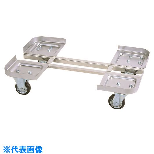 ■SUGICO 18-8ステンレスタンク用絞り製台車 HFDS10(1898485)[送料別途見積り][法人・事業所限定][外直送]