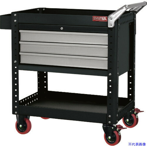 ■SHUTER 重量カート CT－3A ブラック CT3ABK(1948055)[送料別途お見積り][法人限定]