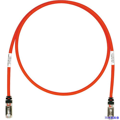 ■PANDUIT CAT6A/CAT6 シールドパッチコード 12m 赤 STP6X12MRD STP6X12MRD(1950411)&times;10[送料別途お見積り][法人限定][メーカー取寄]｜セミプロＤＩＹ店ファースト