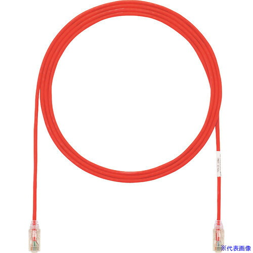 ■PANDUIT カテゴリ6細径パッチコード 7m 赤 UTP28SP7MRD UTP28SP7MRD(1950536)×10[送料別途お見積り][法人限定][メーカー取寄]