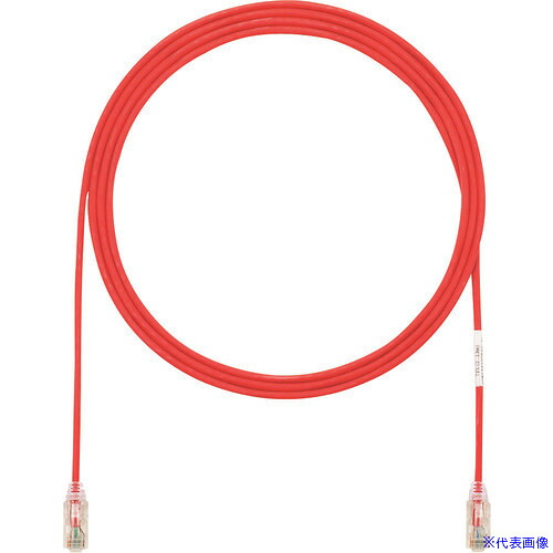 ■PANDUIT カテゴリ6細径パッチコード 30m 赤 UTP28SP30MRD UTP28SP30MRD(1950556)&times;10[送料別途お見積り][法人限定][メーカー取寄]｜セミプロＤＩＹ店ファースト