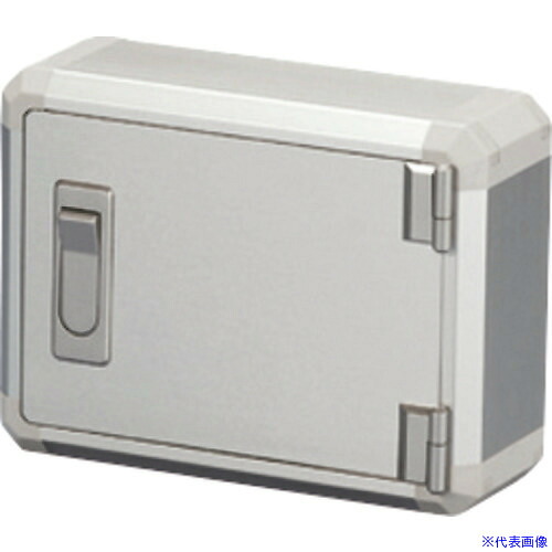 ■タカチ 開閉式コントロールボックス 鍵付タイプ シルバー/グレー FCW102020KGS(1968311)[法人限定][外直送元]