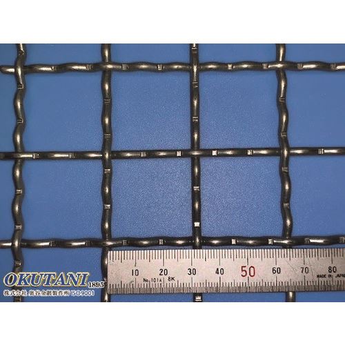 ■OKUTANI 亜鉛メッキ鉄線クリンプ織金網 3.2パイ×30mm目 910幅 CRG3.230910(1985585)[送料別途見積り][法人・事業所限定][外直送]