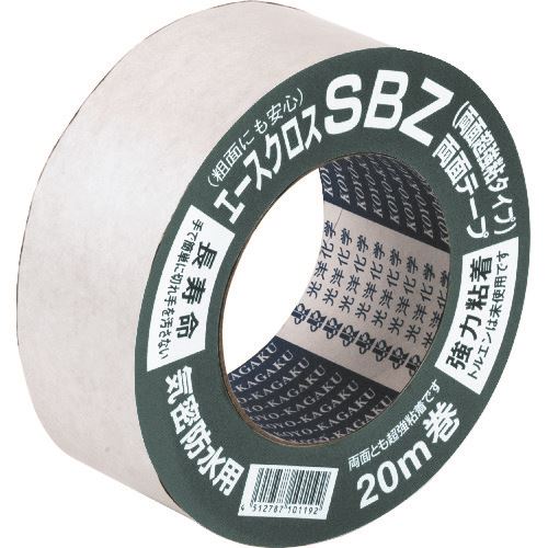 ■光洋化学 エースクロスSBZ 100mm&times;20m 黒 SBZ10020(2003886)&times;10[送料別途お見積り][法人限定][外直送]｜セミプロＤＩＹ店ファースト
