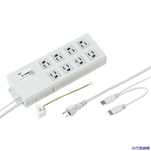 ■SANWA USB連動タップ TAPRE2UN(2031538)|セミプロDIY店ファースト