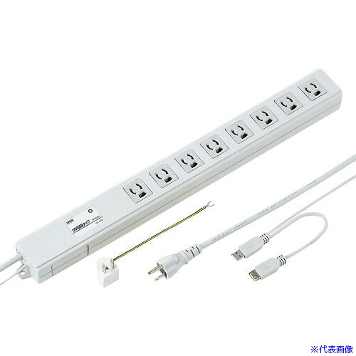 ■SANWA USB連動タップ TAPRE4UN(2033261)|セミプロDIY店ファースト
