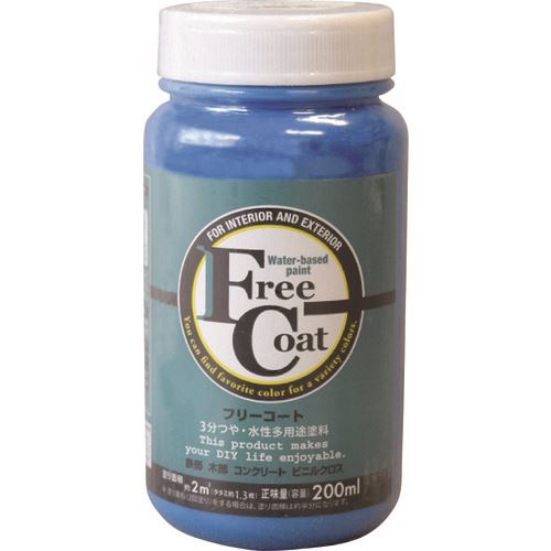 ■アトムペイント 水性フリーコート 200ML スカイブルー 0000123126(2059091)×12[送料別途お見積り][法人限定][外直送] 12,474円