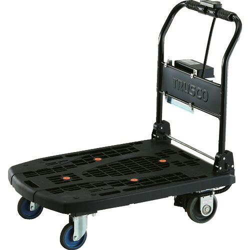 ■TRUSCO カルティオビッグ電動センシングアシスト付 900X600 折畳ハンドル 黒 MPKSA906BK(2073506)[送料別途お見積り][法人限定][直送]