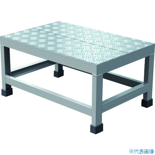 ■TRUSCO アルミ製溶接一体構造型作業台 縞板タイプ 一段(完成品) W600×D400×H300 WTDBC6430(2074493)|セミプロDIY店ファースト
