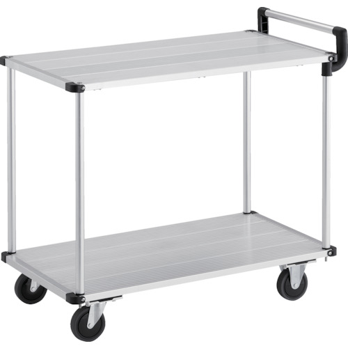 ■TRUSCO アルミ台車 アルパカート 省音 2段式片袖タイプ 900&times;480mm AL220948(2078479)[法人限定][直送元]｜セミプロＤＩＹ店ファースト
