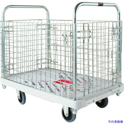 ■ダンディ プラスチック台車 ダンディXシリーズ タイプXA カゴ台車 W935×D605 XABW(2082173)|セミプロDIY店ファースト
