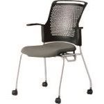 ■PLUS 629550)会議イス チェダーC MB－W63SH CGY MBW63SHCGY(2092105)[送料別途お見積り][法人限定][外直送]