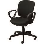 ■PLUS 697860)事務イス プリセア KB－K66SL BK KBK66SLBK(2096620)[送料別途お見積り][法人限定][外直送]