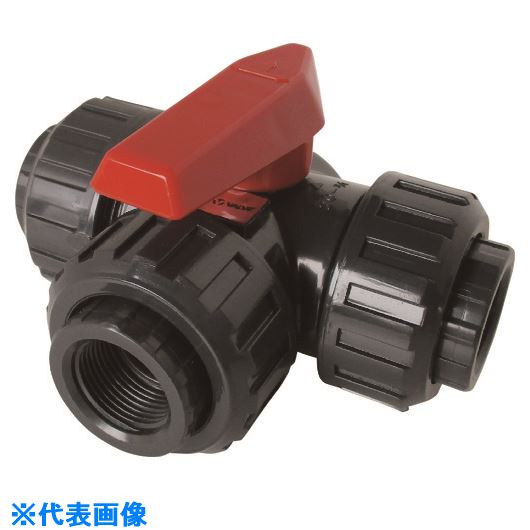 ■エスロン 三方ボール洗浄 本体材質PVC シール材質EPDM ねじ 40A ST5NE(2099643)[送料別途お見積り][法人限定][外直送]