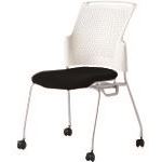 ■PLUS 629684)会議イス チェダーC MC－W53SH SBK MCW53SHSBK(2104766)[送料別途お見積り][法人限定][外直送]