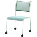 ■JTX 707123)会議イス GKM&minus;50 ホワイト 肘無キャスタ付 GKM50WH(2106155)[送料別途お見積り][法人限定][外直送]｜セミプロＤＩＹ店ファースト