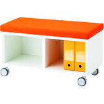 ■PLUS 632156)SQ スツールワゴン SQ&minus;084SW OR/W4 SQ084SWORW4(2106371)[送料別途お見積り][法人限定][外直送]｜セミプロＤＩＹ店ファースト