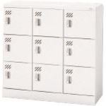 ■PLUS 617199)多人数用ロッカー KL－L33K W4 KLL33KW4(2114447)[送料別途お見積り][法人限定][外直送]