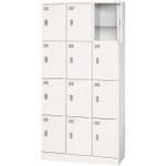 ■PLUS 617214)多人数用ロッカー KL－H34 W4 KLH34W4(2118536)[送料別途お見積り][法人限定][外直送]