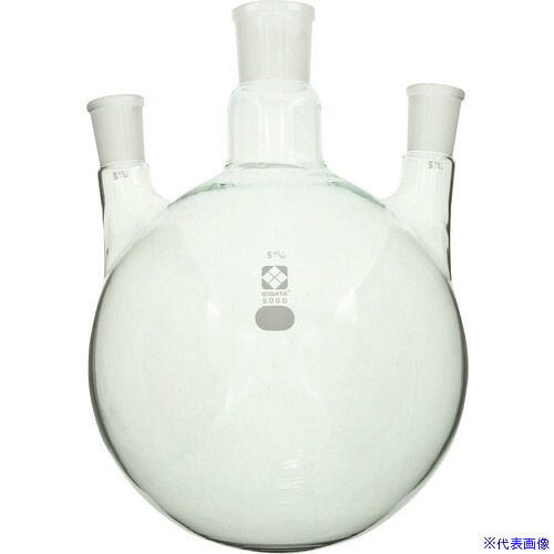 ■SIBATA 共通摺合三口丸底フラスコ 45/50 5000mL 0053304551(2133478)[送料別途お見積り][法人限定][掲外取寄]｜セミプロＤＩＹ店ファースト