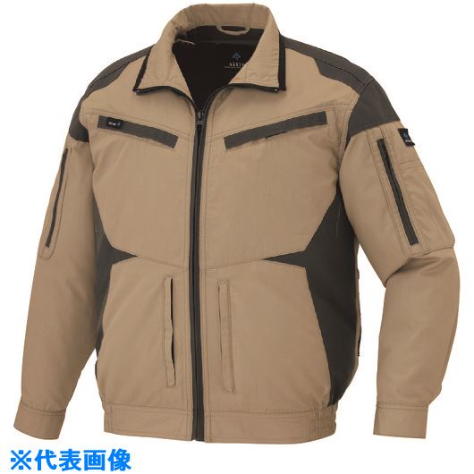 ■アイトス 空調服用長袖ブルゾン(空調服TM) カーキ LL AZ30589025LL(2137424)[送料別途お見積り][法人限定][掲外取寄]
