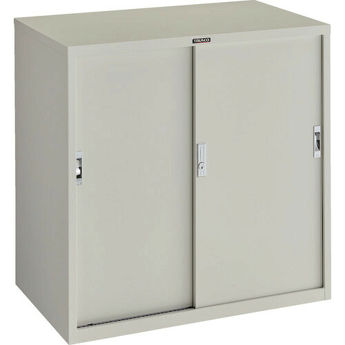 ■TRUSCO DX型保管庫 引違い 881X551XH880 ホワイト色 DX858DW(2154352)[法人限定][直送元]