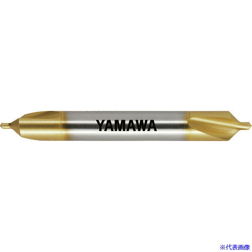 ■ヤマワ コーティング弱ねじれ溝A形90° センタ穴ドリル CD−Q V 6X90°X18 CDQV6X90X18(2155437)|セミプロDIY店ファースト