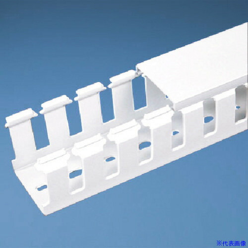 ■PANDUIT NNCタイプ配線ダクト(変性PPHOX製ノンハロゲン) 白 縦47.2MM 横37.1MM NNC37X50WH2 2M(メートル) 1本 NNC37X50WH2(2158906)[送料別途お見積り][法人限定][掲外取寄]