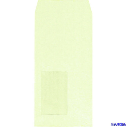 ■キングコーポ 長形3号 窓明封筒 No.25枠ナシ Hiソフトウグイス1000枚X1箱 120125(2165549)[法人限定][外直送元]